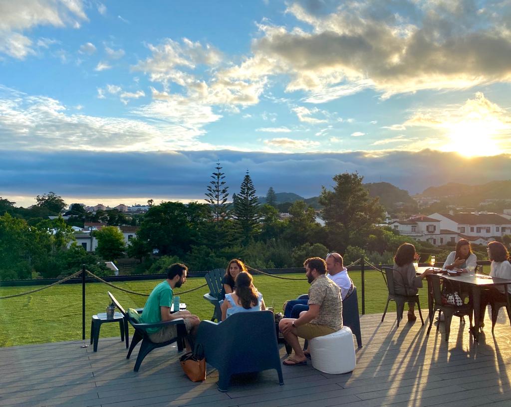 Sunset Rooftop bar view